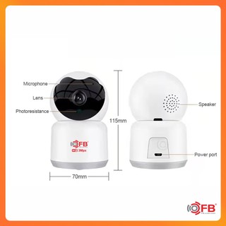 Camera Wifi Xoay 360 FB Tuya302 3MP 2K - Hàng BH