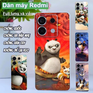 Miếng dán Skin Mặt lưng sau full viền Xiaomi Redmi Note 13 Pro 5G , 12 Turbo ,K70 Pro , K40 Pro K50 , K60 , Turbo 3