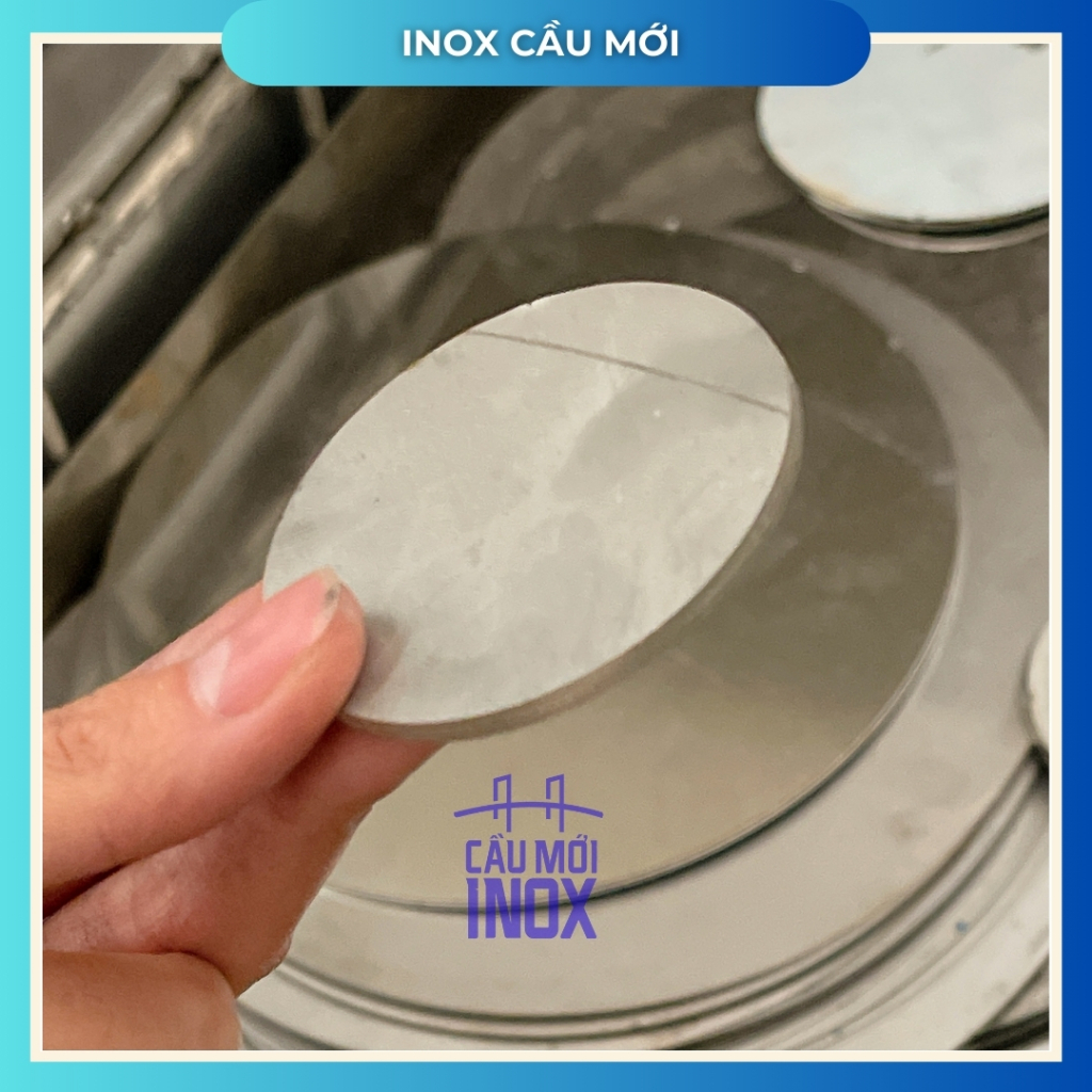 Bản mã tròn mặt bích inox 304, đường kính 90mm, 95mm, độ dày 3ly, cắt laser kỹ thuật cao