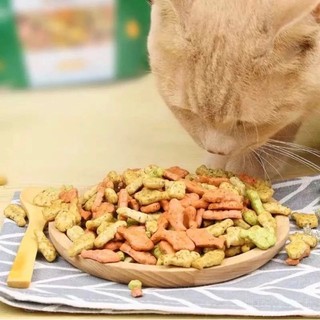 Bánh Cá Catnip, Bánh Cá Cỏ mèo Vị Cá Hồi, Cá Ngừ Snack Cho Mèo Làm Sạch Răng Pet Hub