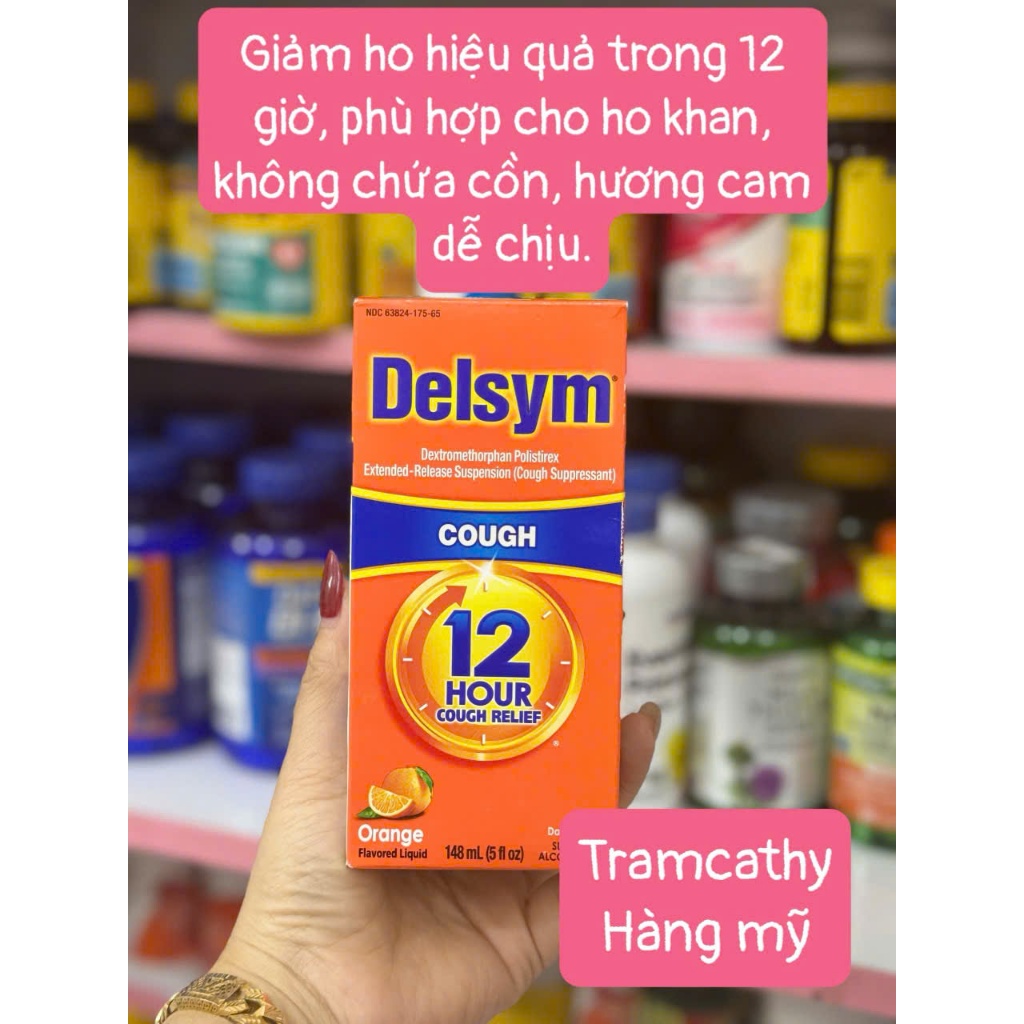 Delsym Cough Relief 12 Hour Orange Flavor 148ml | Shopee Việt Nam