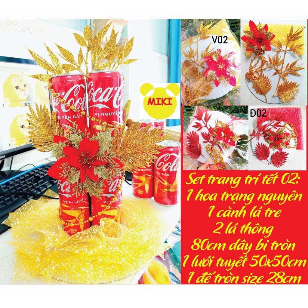 SET PHỤ KIỆN TRANG TRÍ THÁP BÁNH NƯỚC NGỌT CHƯNG TẾT (Đồ dùng dạy học Miki)