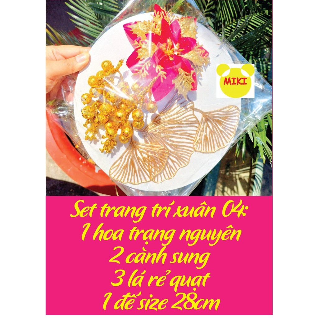 SET PHỤ KIỆN TRANG TRÍ THÁP BÁNH NƯỚC NGỌT CHƯNG TẾT (Đồ dùng dạy học Miki)
