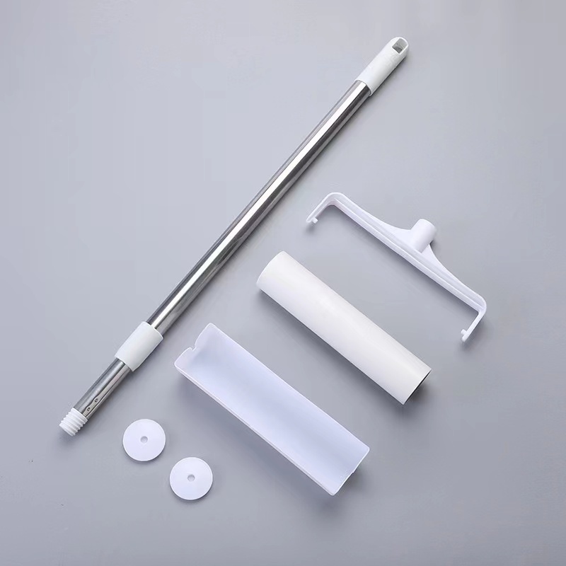 Combo- Cây lăn bụi cán dài Inox thu gọn 24cm*Dài 93cm-làm sạch quần áo lăn giường ghế safa màn rèm】
