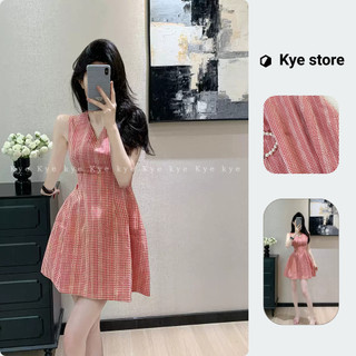 Đầm xòe KYE caro trẻ trung Kimmy dress