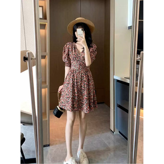 Đầm thiết kế KYE vải mango tay bồng, chun eo co giãn Lyra dress
