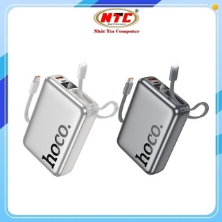 Pin Dự Phòng Hoco Q39 20.000mAh TypeC PD 20W, USB-A QC 22.5W, kèm cáp TypeC và LaiNing, Màn hình LCD - Phụ Kiện Nhất Tín
