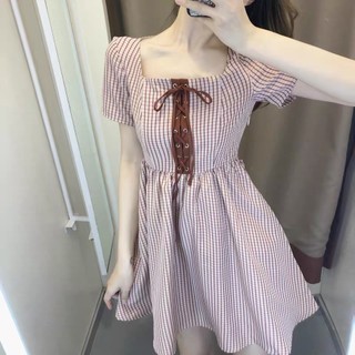 Đầm thiết kế KYE họa tiết kẻ trẻ trung Maika dress