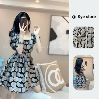 Đầm thiết kế KYE váy hoa xếp li Rita dress