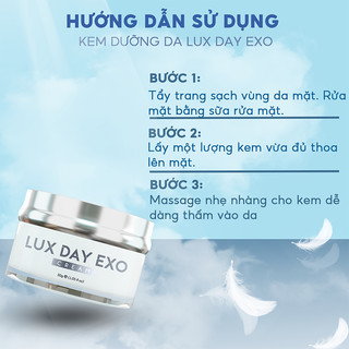 Kem Dưỡng Ẩm Da Giúp Căng Bóng Trắng Sáng, Ngừa Mụn LURCINN Lux Day Exo - 30g