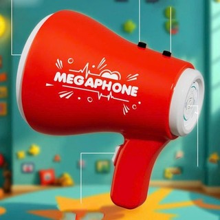 Loa Đồ Chơi Megaphone Mini Cho Bé | Cầm Tay Đổi Giọng Phát Âm Thanh Vui Nhộn Quà Tặng Có Móc Khóa