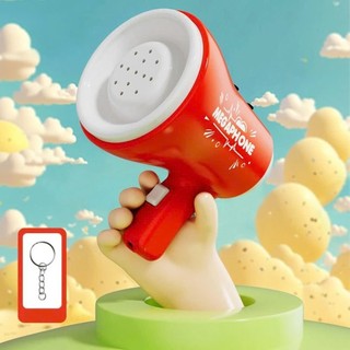 Loa Đồ Chơi Megaphone Mini Cho Bé | Cầm Tay Đổi Giọng Phát Âm Thanh Vui Nhộn Quà Tặng Có Móc Khóa