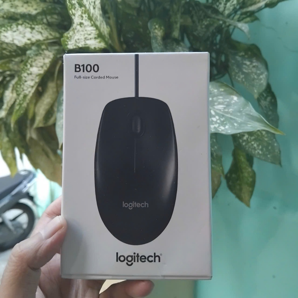 Chuột máy tính Logitech B100 - có dây chính hãng | Shopee Việt Nam