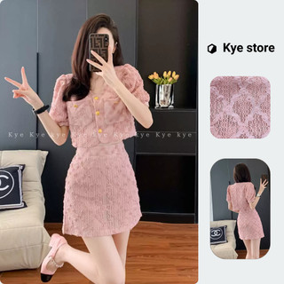 Set thiết kế vải len co giãn thanh lịch Aki KYE