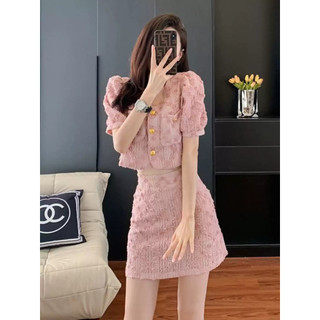 Set thiết kế vải len co giãn thanh lịch Aki KYE