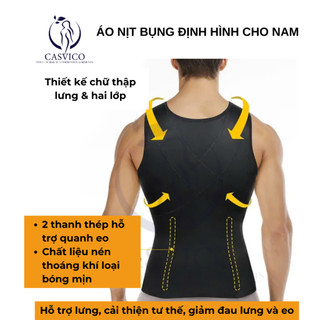 Áo Nịt Bụng Định Hình Cơ Thể Thon Gọn Cho Nam