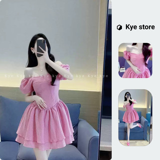 Đầm thiết kế KYE váy hồng tiểu thư Gina dress