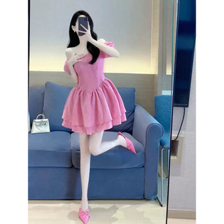 Đầm thiết kế KYE váy hồng tiểu thư Gina dress