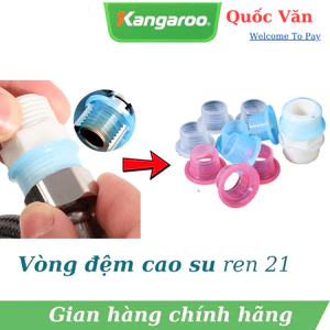 combo 5 cái Vòng Đệm Silicon Chống Rò Rỉ Ren 21 - Đệm Gioăng Cao Su Nối Các Khớp Nối Ren 21