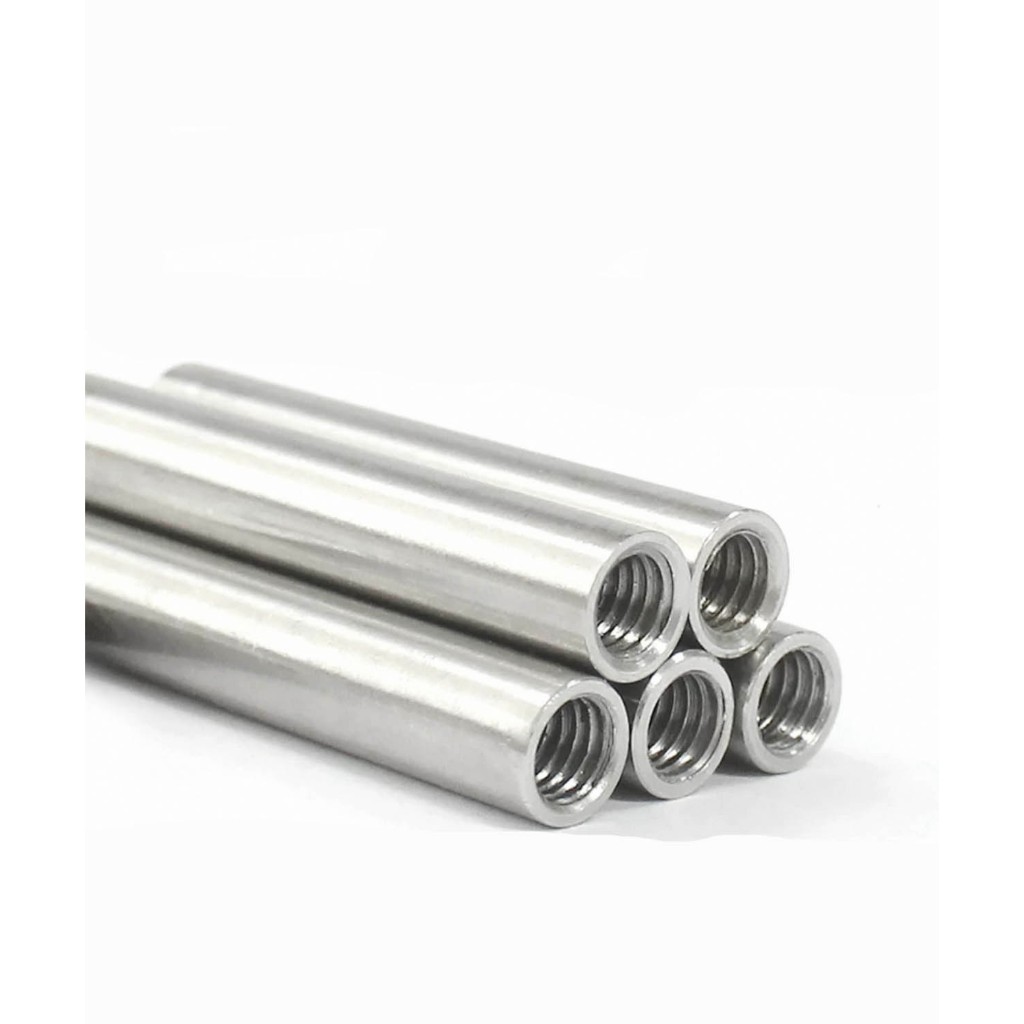 Trục mạ chrome ren âm 2 đầu ren theo hệ mét cơ bản M4 M5 M6 M7 M8 M9 ...