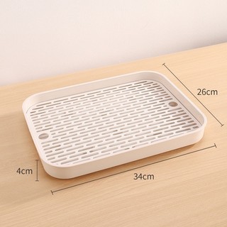 Khay để ấm chén, úp cốc nhựa Việt Nhật 5658. Khay trà Việt Nhật có lưới thoát nước tiện dụng