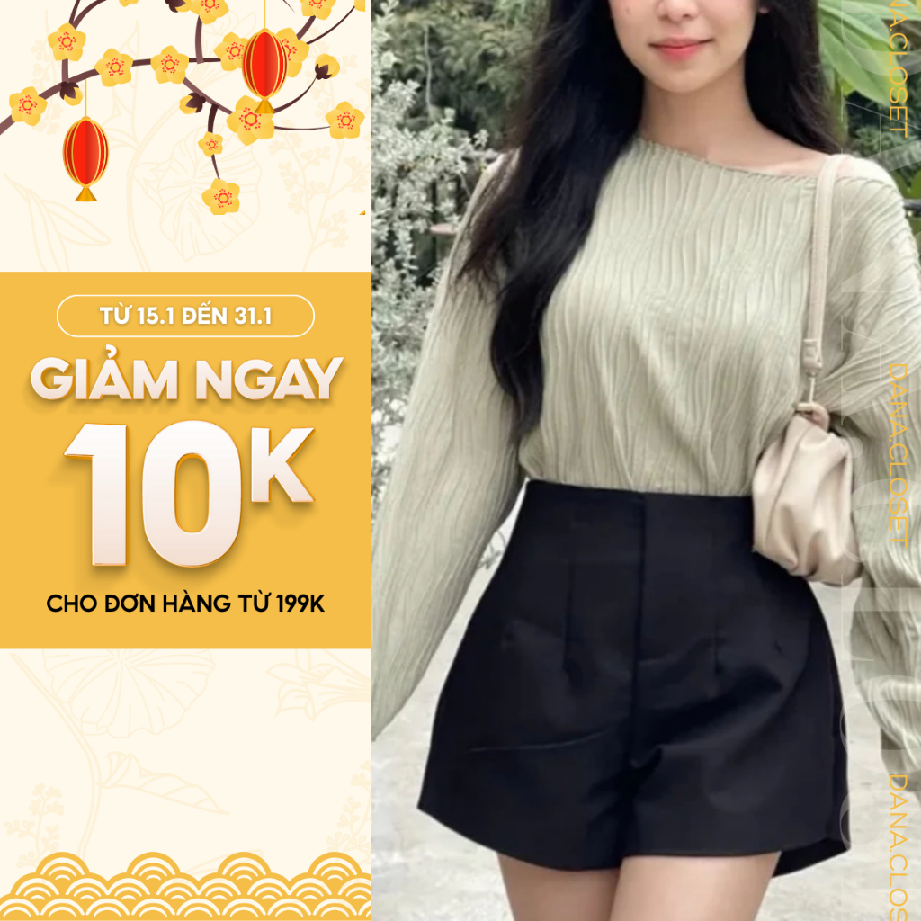 [CÓ BIGSIZE] Quần Short Đùi Nữ Cạp Cao, Chất Kaki Co Giãn, Đứng Form Tôn Dáng Videoby Dana.