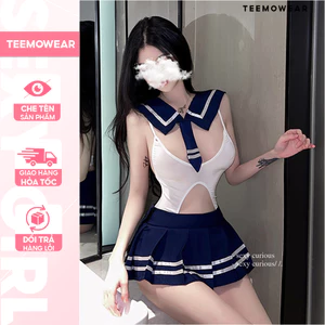 Váy ngủ sexy cosplay nữ sinh gợi cảm DN23