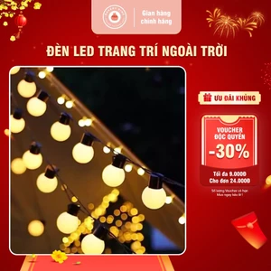 Đèn led trang trí ngoài trời chống nước dài 5m BAKERY KING, đèn trang trí ngoài trời, đèn decor không gian sân vườn đẹp