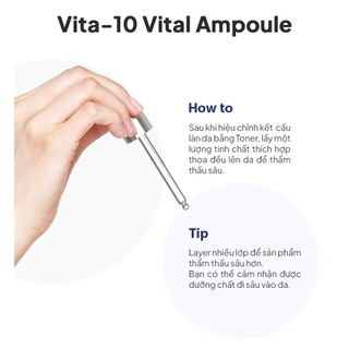 Tinh Chất Dưỡng Sáng Da Mờ Thâm Maxclinic Vita 10 Vital Ampoule 100ml