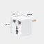 Ổ Chuyển Đổi 3 Chấu Sang 2 Chấu Phích Cắm Chuyển Đổi 3 Chân Sang 2 Chân Loại Tròn 4.8mm 220V