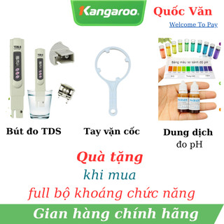 [ Quà tặng ] Bút đo TDS + 1 lọ  dung dịch test pH + 1 tay vặn cốc 10inch ( combo lõi đúc k tặng )