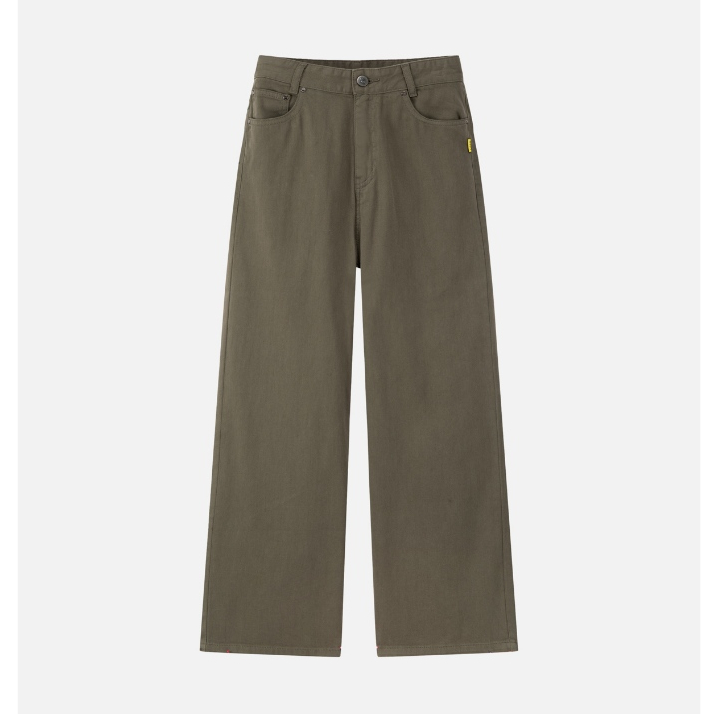 Quần khaki BOO Dáng wide-leg Cho Nữ thêu logo INFI 10