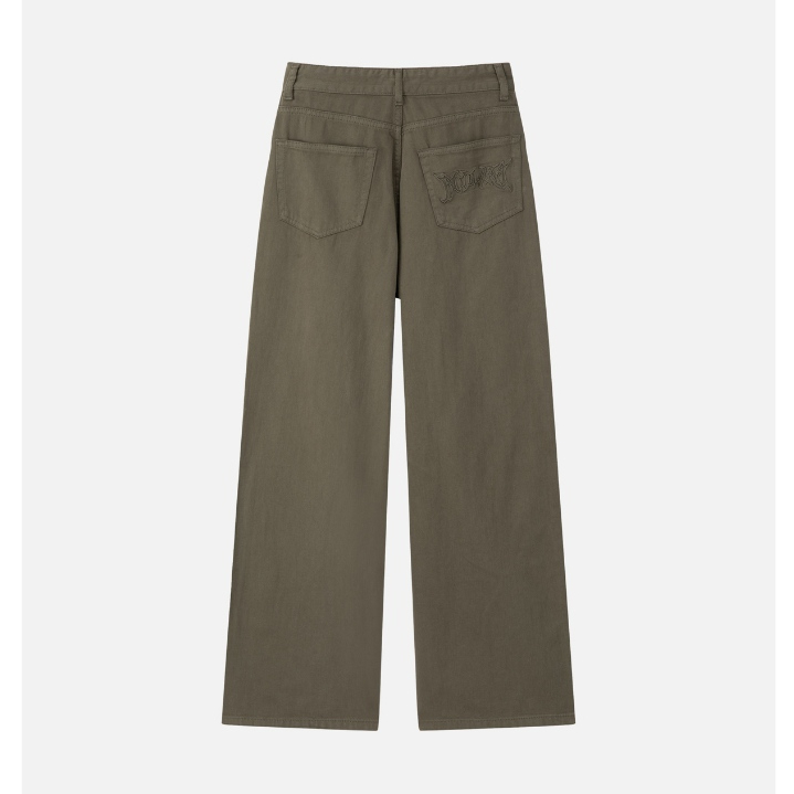 Quần khaki BOO Dáng wide-leg Cho Nữ thêu logo INFI 10