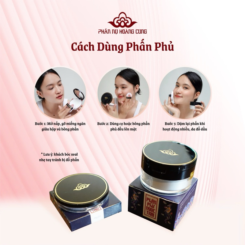 Ảnh Phấn phủ ngọc trai mini Phấn Nụ Hoàng Cung 5g 4