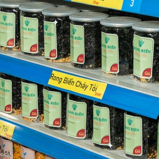 Rong Biển Cháy Tỏi Đặc Biệt - Rong Biển Sấy Khô, Tỏi Phi, Gia Vị Siêu Cuốn - Bánh Tráng Gió