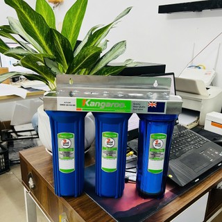 Thiết bị lọc nước Kangaroo, Bộ cốc lọc đầu nguồn Kangaroo KG01G3 ( 3 cấp lọc thô dùng cho Sinh Hoạt, Nấu Ăn )