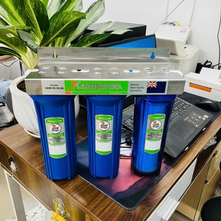 Thiết bị lọc nước Kangaroo, Bộ cốc lọc đầu nguồn Kangaroo KG01G3 ( 3 cấp lọc thô dùng cho Sinh Hoạt, Nấu Ăn )