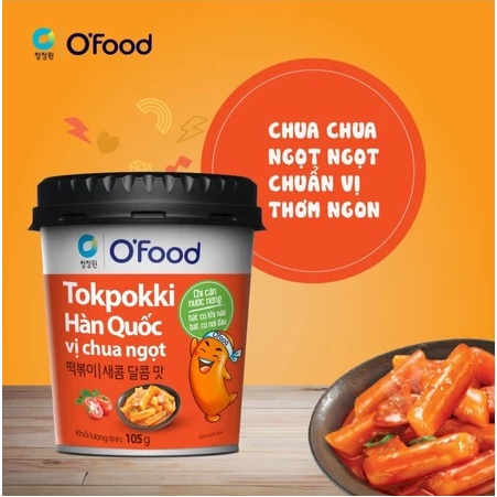 COMBO 5 hộp tokbokki O'food 105g đủ 5 vị