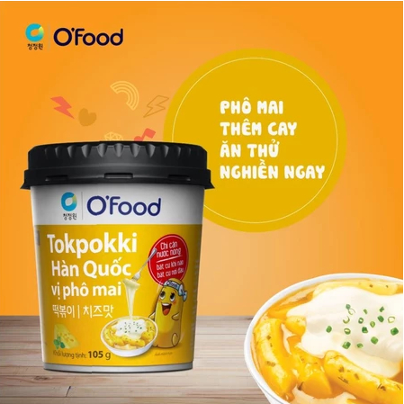 COMBO 5 hộp tokbokki O'food 105g đủ 5 vị