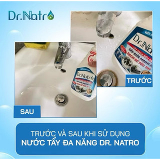 Tẩy đa năng Dr natro tẩy sạch mọi vết bẩn công nghệ ion từ trường 500ml