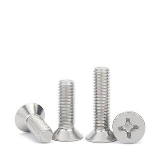 (INOX304) 50 cái M2,M2.5 vít pake đầu bằng thân bulong inox304