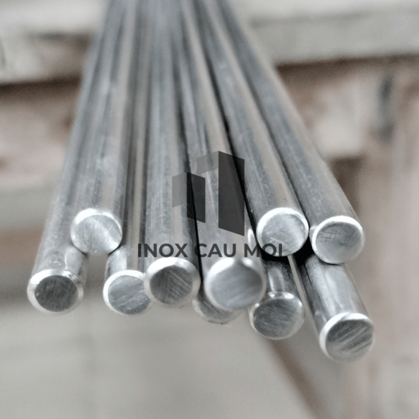 Trục tròn đặc inox 304 phi 8, 10mm - chiều dài 0.5m/1m/1.2m/1.5m