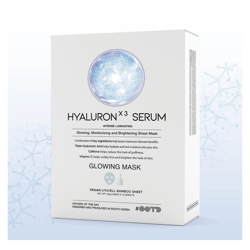 [Hộp 10 miếng] Mặt nạ dưỡng ẩm Triple Hyaluron Serum Sheet Mask