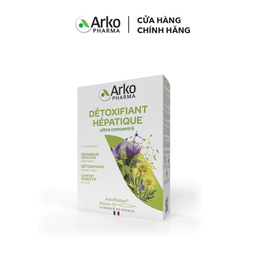 Ảnh Combo 2 Hộp Detox Thải Độc Gan Arkofluides Détoxifiant Hepatique 250g (Hộp 20 ống) 2
