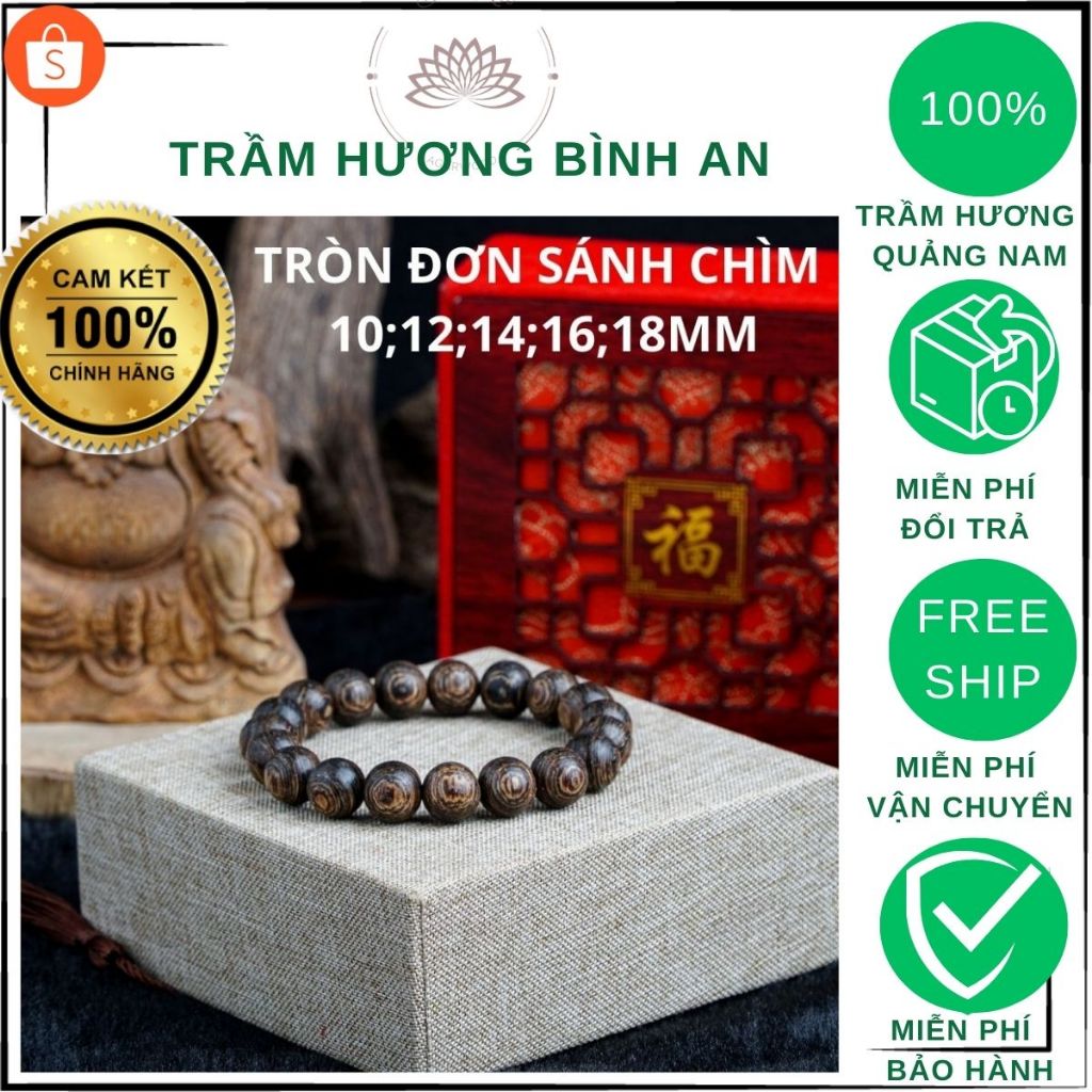 1 combo trầm xông đốt được tặng khi mua Vòng tay trầm hương tròn đơn 12 ly sánh chìm cao cấp tự nhiên nam nữ