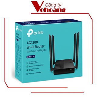 Bộ Phát Wifi TP-Link Archer C64 Băng tần kép - AC1200 MU-MIMO Beamforming