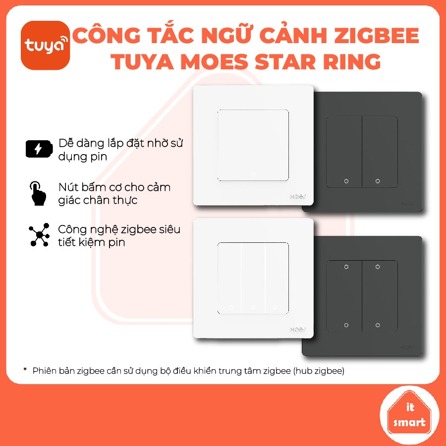 Công tắc ngữ cảnh MOES Star Ring Zigbee 3.0