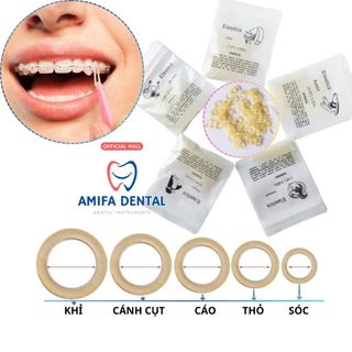 Chun Liên Hàm, Thun Kéo Niềng Răng, Chỉnh Nha, Thun Chỉnh Khớp Cắn, Thun Liên Hàm Gói 100 Chiếc
