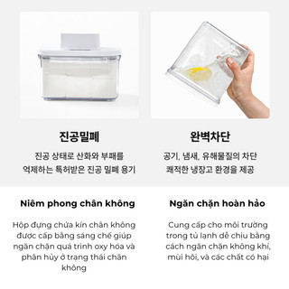 Vakuen Long 1.9 liter Hộp Đựng Thực Phẩm Hút Chân Không