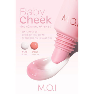 [tăng gấp đôi dung tích 14ml] PHẤN MÁ - MÁ HỒNG SỮA BABY CHEEK MOI COSMETICS Hồ Ngọc Hà